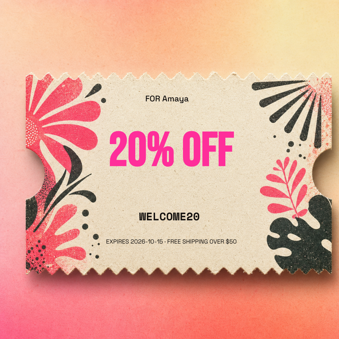 20% welcome coupon for Amaya